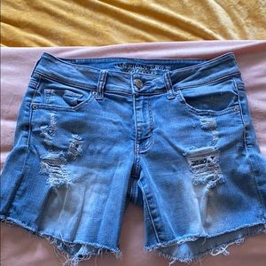 American eagle super super stretch shorts